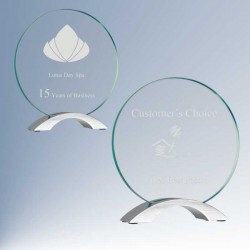 Round Cosmic Glass Award